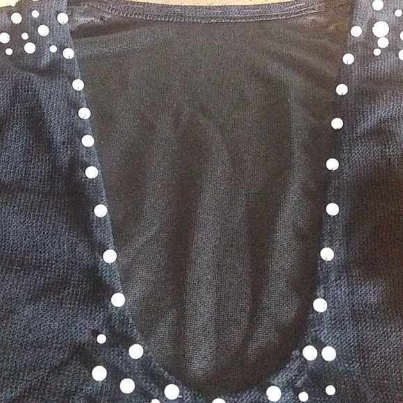 Women's Backless Mini Dress With Beaded Trim/Faux Pearls - Black - Size Small - Picture 7 of 16